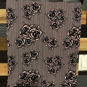 Beautiful Pink and Black Pencil Skirt